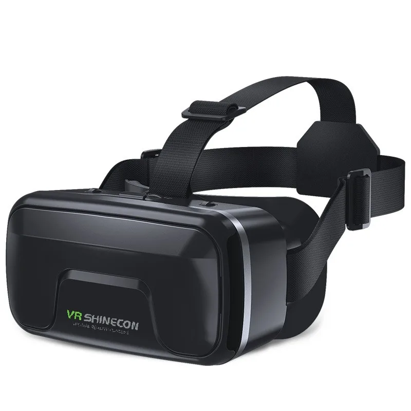 VR Shinecon 10.0 Casque 헬멧 3D 안경 스마트 폰용 가상 현실 헤드셋 스마트 폰 고글 비디오 게임 Viar 쌍안경