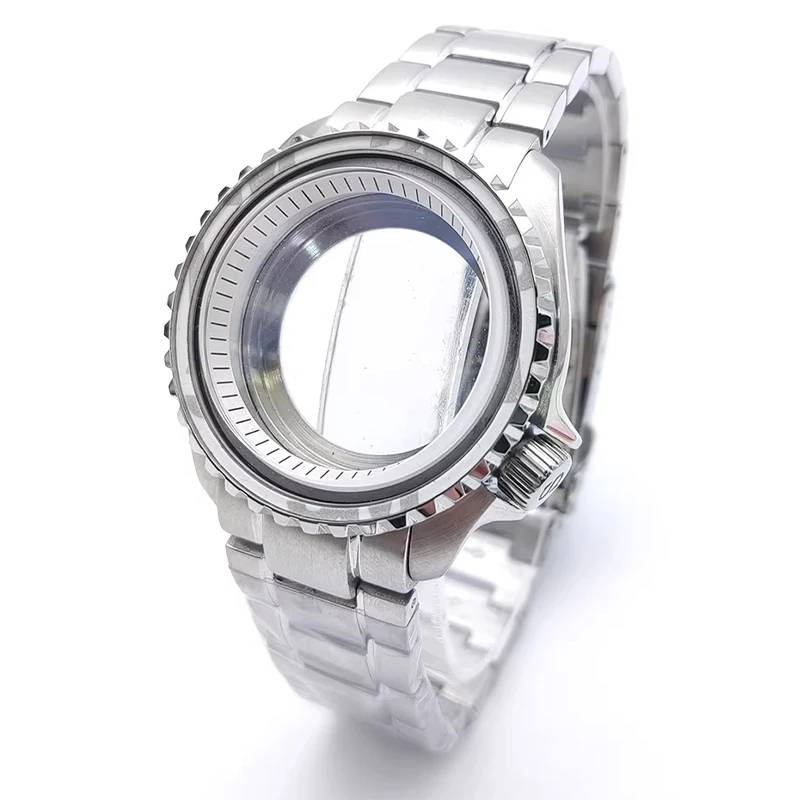 42mm Dome Sapphire Glass Case Installed 22mm Strap Fits NH35 NH36 4R35 7S Movement 28.5mm Dial Bezel Insert Men Dive Case Refit