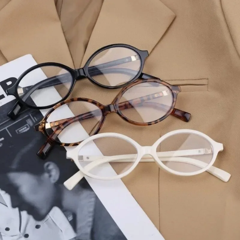 

2/3 шт. Женские очки в овальной оправе Y2K в стиле ретро — леопардовый принт, милые и крутые очки