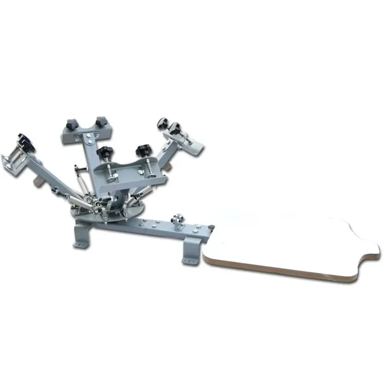 4 Color 1 Station Silk Screening Screenprint Press Screen Printing Machine
