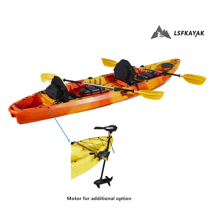 Riviera 2+1 Seat Sit on Top Рыболовный каяк Lldpe Family Электромоторная лодка