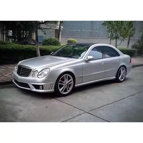 For Mercedes Benz E Class W211 03-09 Modify E63s AMG Style Body Kit Front Rear Bumper Side Skirt Exhaust