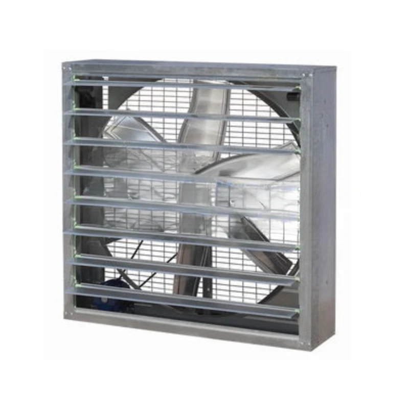 Negative pressure industrial exhaust fan, square wall axial fan, JS-II-C aluminum fan blade