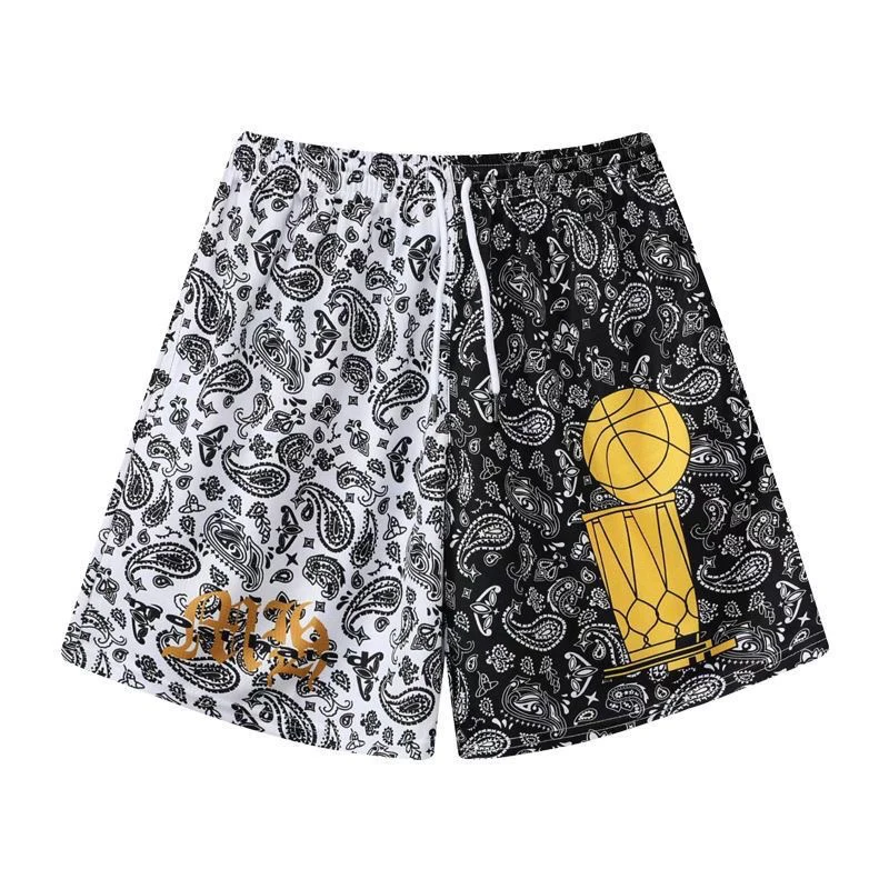 New Summer Cartoon anime fashion and leisure style Short Classic Printed Gym Shorts Men's Gym Basketball Sports Beach Shorts