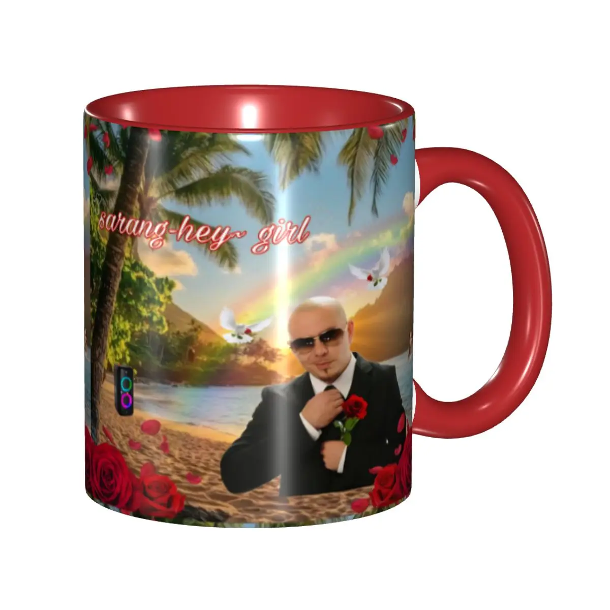 Singer Pitbull Tour 2026 Merch Coffee Mugs Fun Tea Cups Gifts