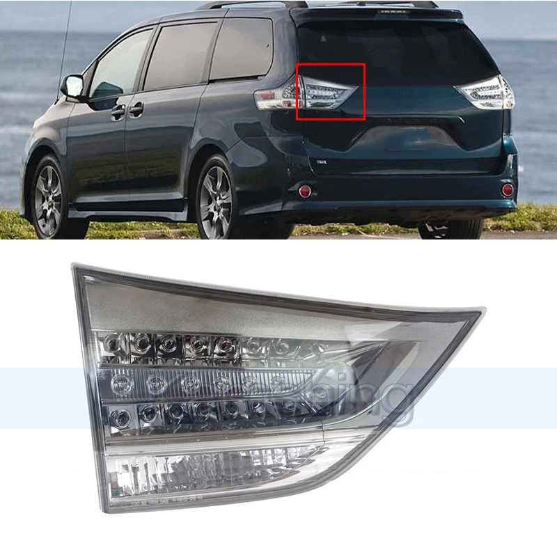 Kamshing Car Rear Bumper Taillight For Toyota Senna Sports Inner Taillamp Tail Lamp Signal Lamp Rear Brake Light Stop Light