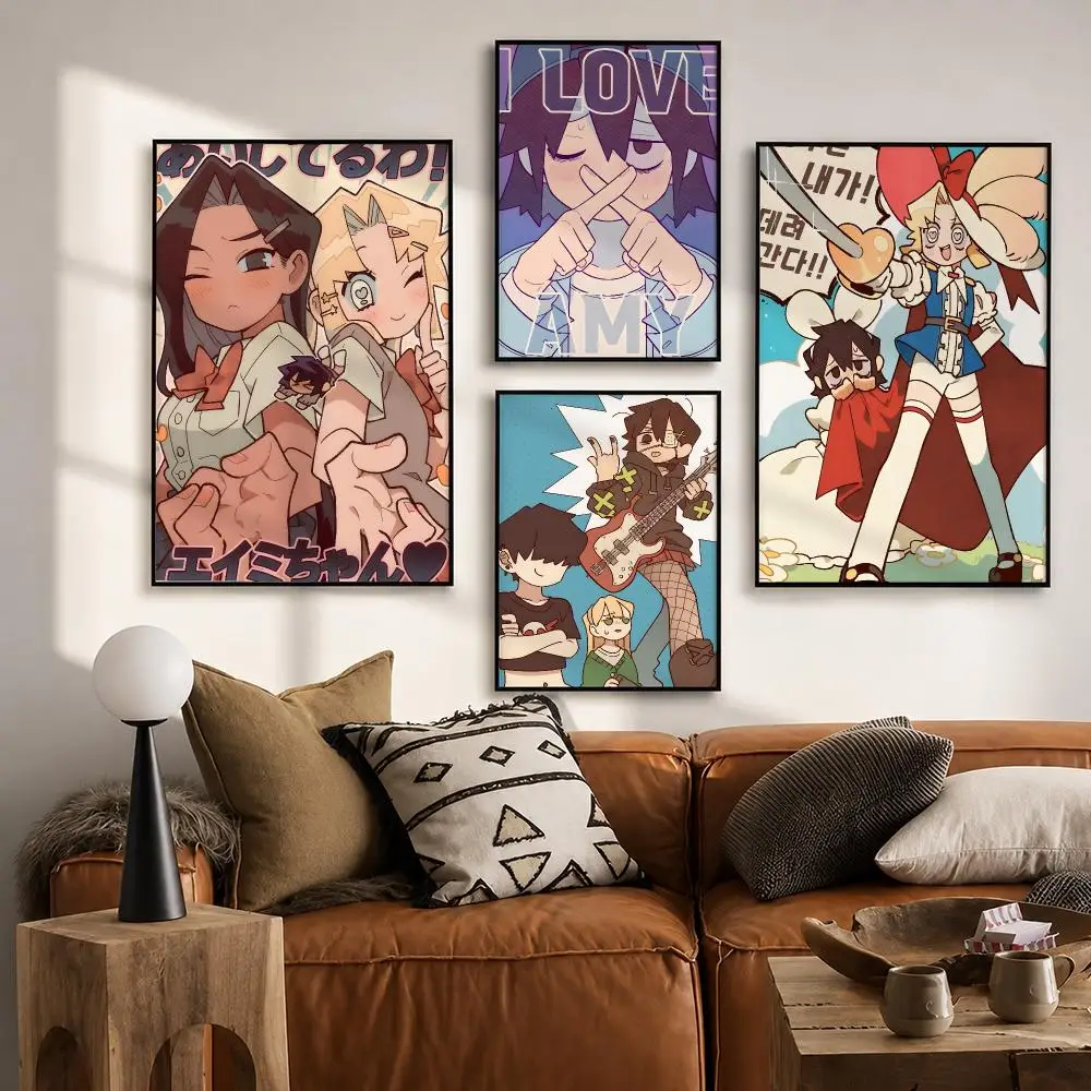 I Love Amy Romance Manga Poster HD poster wall art self-stick no-residue for home cafe office great gift