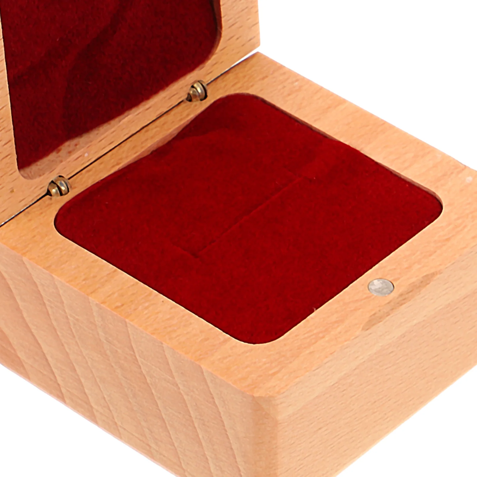 

Elegant Ring Box in Wood Finish Perfect for Wedding Bands and Engagement Rings Jewelry Storage Organizer Case Ring Box