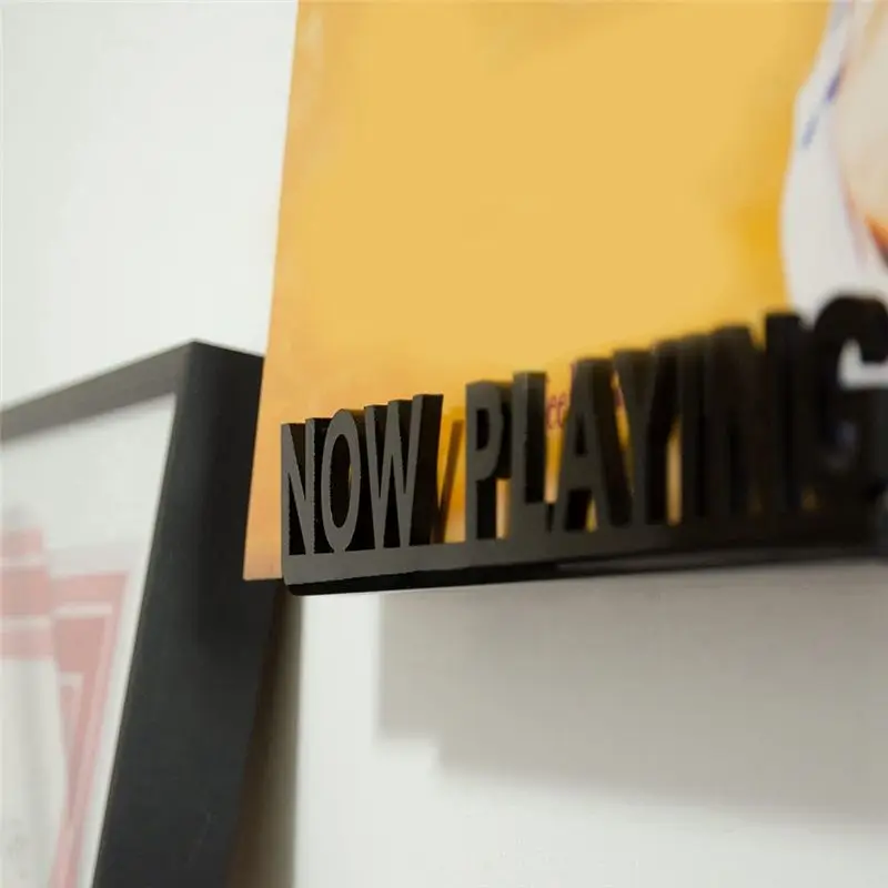 AT84 – Wandmontierter CD-Schallplattenständer, jetzt spielendes Acryl-Vinyl-Schallplattenregal für Heimdekoration, weiß, einfache Installation