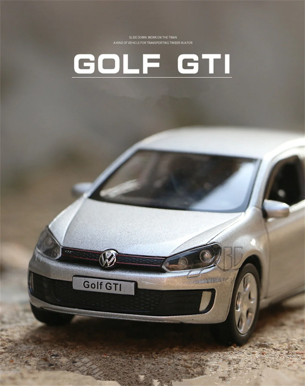 1:36 VW Golf 6 GTI Druckguss-Legierungsautomodell, Spielzeugfahrzeug, Metallsimulation, Spielzeugautomodell, 2 Türen geöffnet, Kinderspielzeug, Geschenk – Detail 1