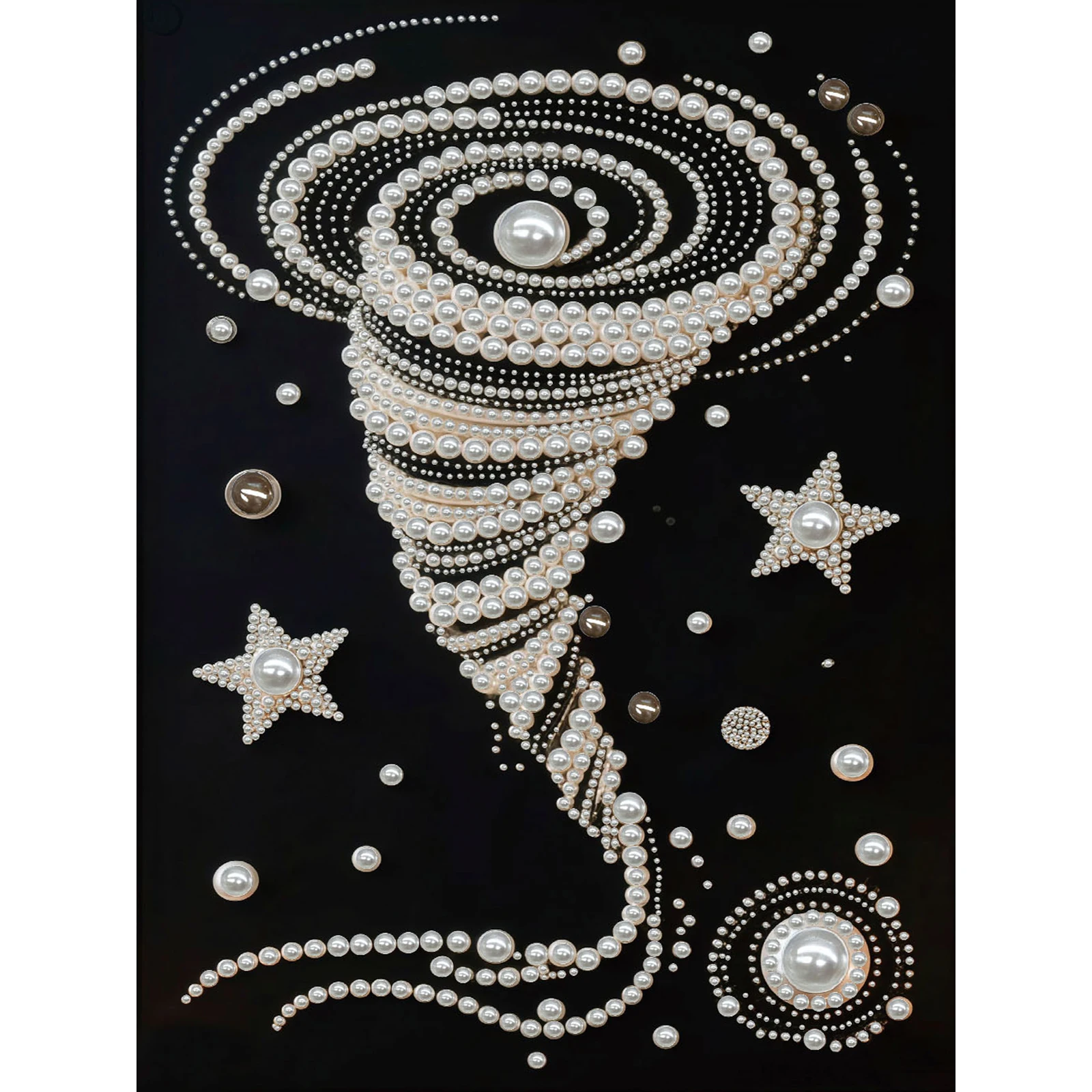 

DIY Pearl Art Painting for Home Wall Decor Pearl Gem Paintings Picture Arts Craft 30x40cm With Frame