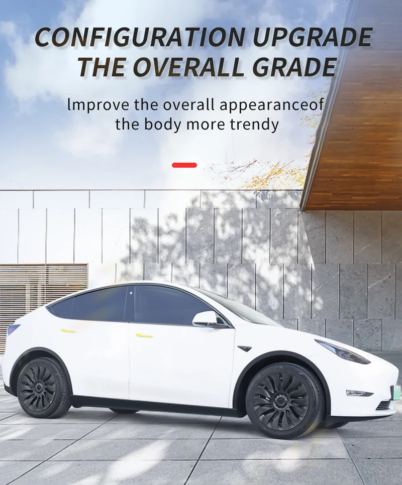 4-teilige Radabdeckung für Tesla Model Y 19 Zoll Performance Automobil Ersatz-Radkappe Vollrandabdeckung Auto-Zubehör 2020-2024 – Detail 10