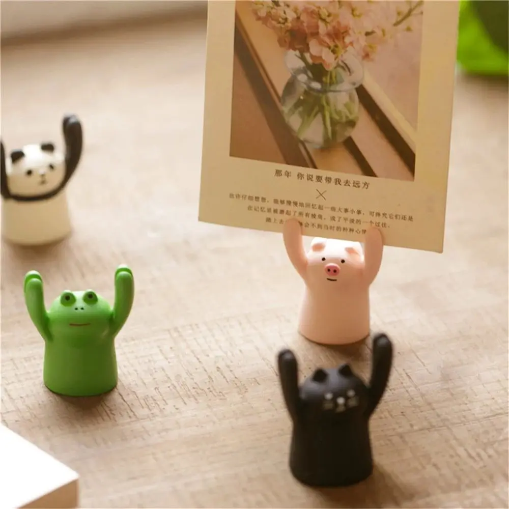 Office Supplies Lovely Message Photo Holder Cat Pig Panda Card Holder Memo Clip Photo Clip Memo Holder