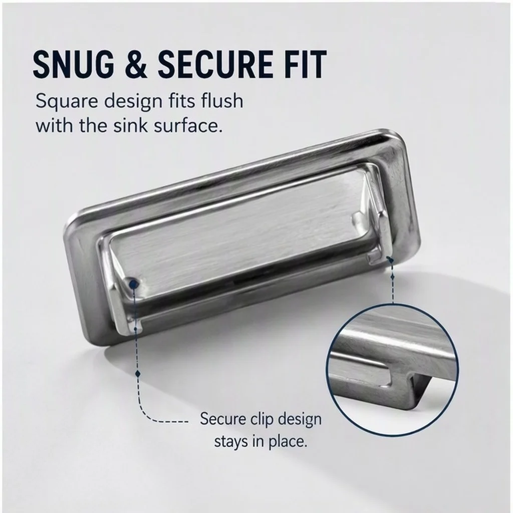 1pcs Sink Overflow Cover Stainless Steel Rectangle Bathroom Sink Basin Trim Hole Insert Cap For Bathtub Wash Basin Drain Ring