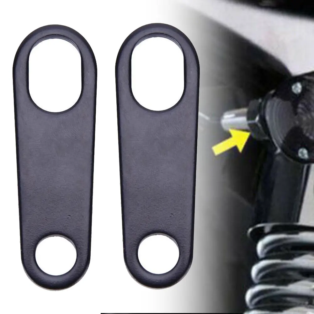 1 Pair Motorcycle Lamp Brackets Turn Signal Indicator Light Lamp Holder Shock Brackets Black Mount Lamps Holder
