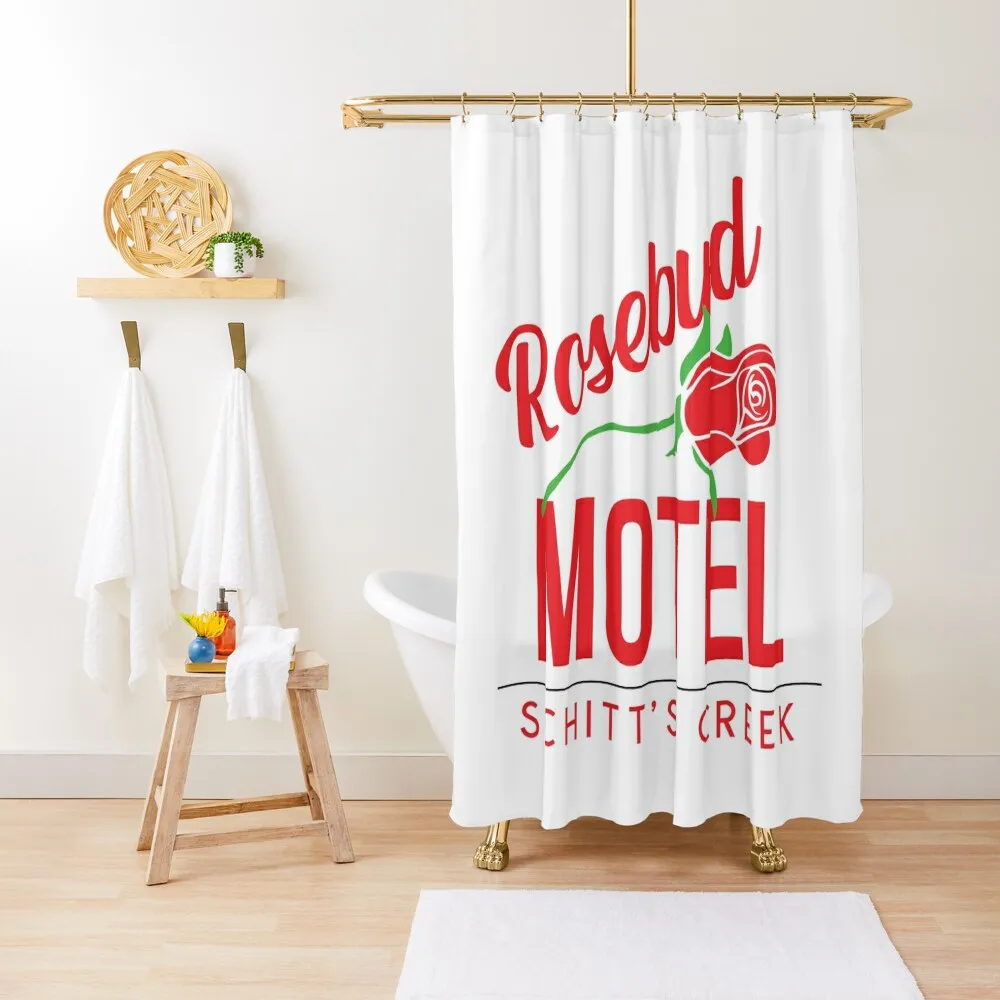 

Rosebud Motel Shower Curtain Bathroom Deco Waterproof Shower And Anti-Mold Bathroom Accessory Waterproof Fabric Shower Curtain