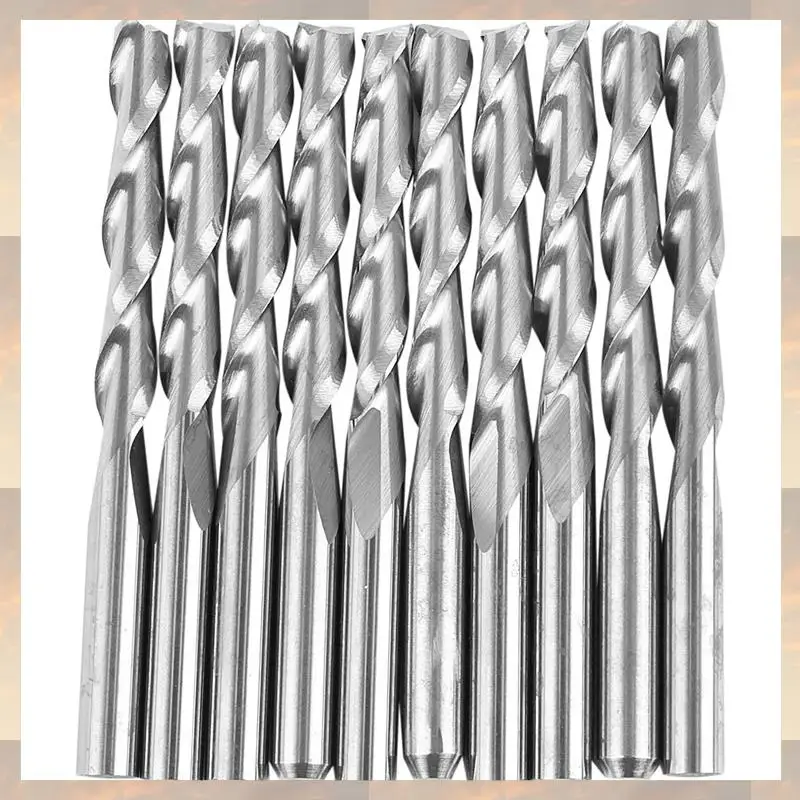 

Flash Trend 40Pcs 1/8 Inch 3.175Mm Carbide CNC Double Two Flute Spiral Bits End Mill Router 22Mm