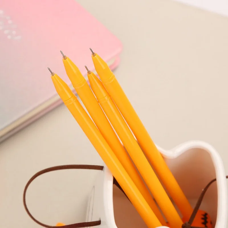 1 pcs Creative Simulation Vegetable Gel Pens Set Cute Student Cartoon Expression Pumpkin Water-based Neutral Water Pen Office
