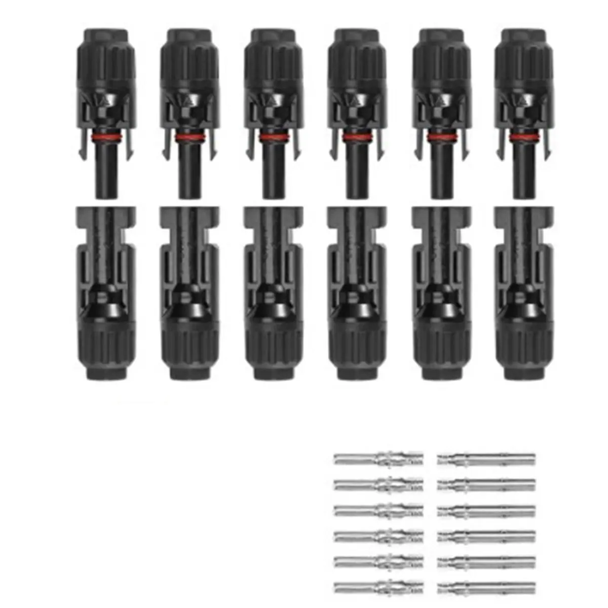 Y17A Solar Connectors with Spanners, Waterproof and UV Resistance, for 10AWG PV Cables 12 PCS
