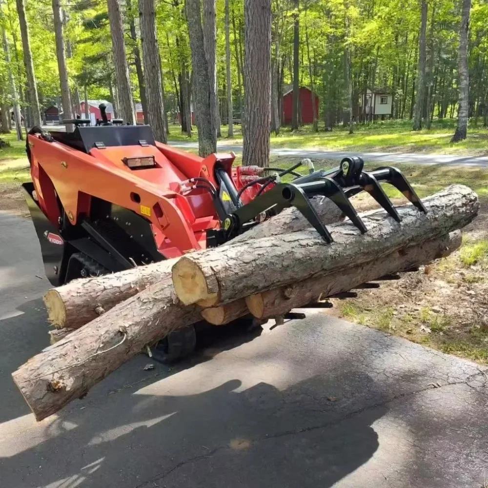 Log Splitter attachments operating pressure 160 bar length of split wood 550 mm for mini skid steer loader Track loader