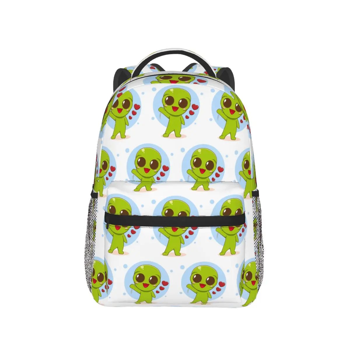 Cute Japanese Style Kawaii Alien Backpack Hot Sale Daypack Large Capacity Children BookBag School Bag Shoulder Bag for Men Women
