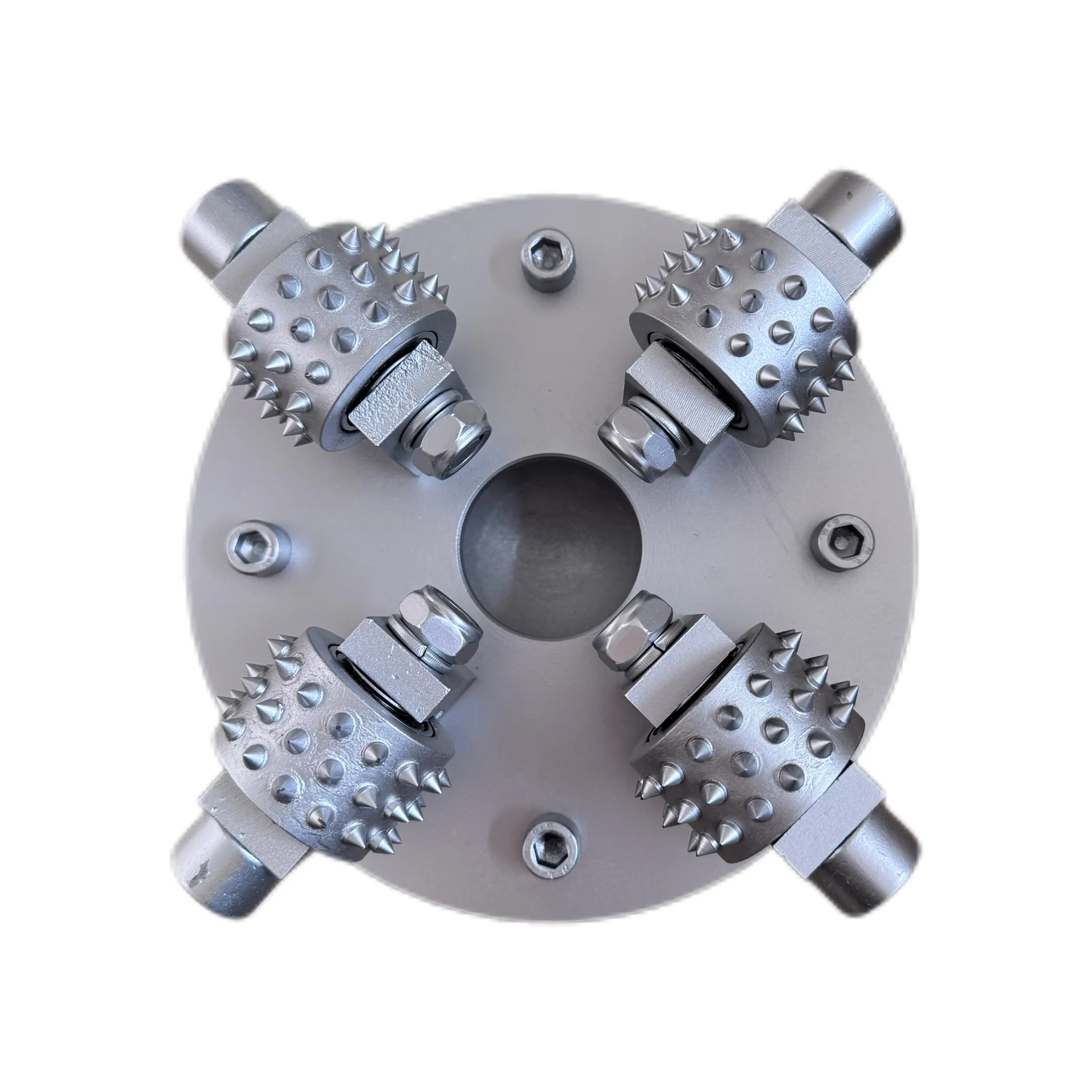 

Chinese Manufacturer Top Quality Abrasive Grinding Roller 45 Pins Aggressive Bush Hammer Plate Diamond Tools for Stone