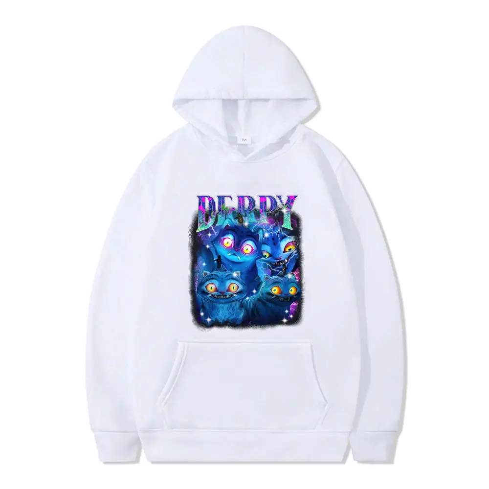 Kpop Demon Hunters Derpy Tiger Graphic Hoodie Men Women Cartoon Fashion Trend Sweatshirt Men's Cotton Oversized Cool Streetwear