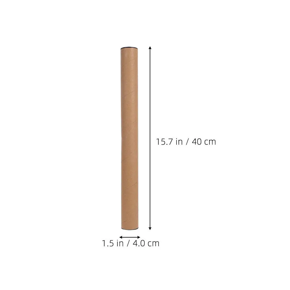 8Pcs Postal Tubes Kraft Paper Mailing Tubes Professional Storage Shipping Posters Artwork Documents Plastic End Caps