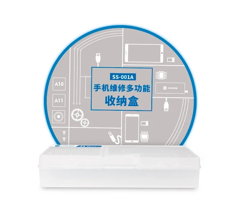 5 Pcs SUNSHINE SS-001A Storage Box for IC Motheboard Parts Mobile Phone Openning Tools Repair Multi Function Storage Box