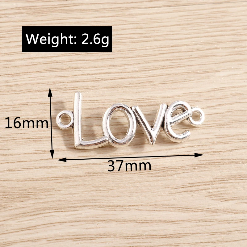 10 Stück niedliche, gemischte Herzanhänger aus Legierung zum Basteln von Halsketten, Ohrringen, Armbändern, DIY-Handarbeiten und Schmuckzubehör – Detail 7