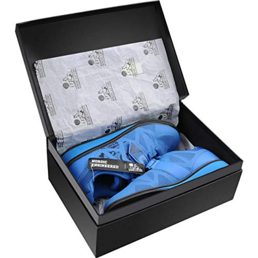 أحذية رفع الأثقال الاسكندنافية MEGIN Blue 9.5 US وأوزان معصم الكاحل (زوج واحد من 2 رطل) رمادي أنيق مثالي للقوة Tr #6