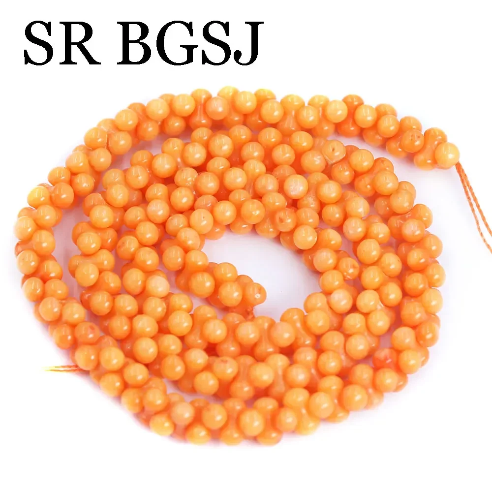 3x6mm Peanut Shape Making Jewelry Design Real Genuine Natural Sea Bamboo Coral Beads Strand 15