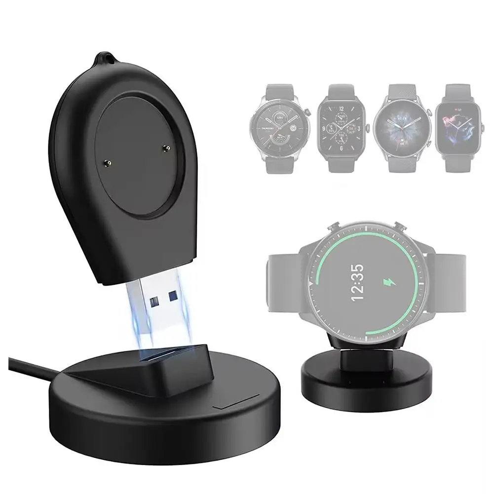 Smartwatch Dock Charger Stand Adapter, cabo de carregamento USB, carga de energia para Xiaomi Watch 2, 2 Pro, S3, S2, 46mm, 42mm, acessórios inteligentes