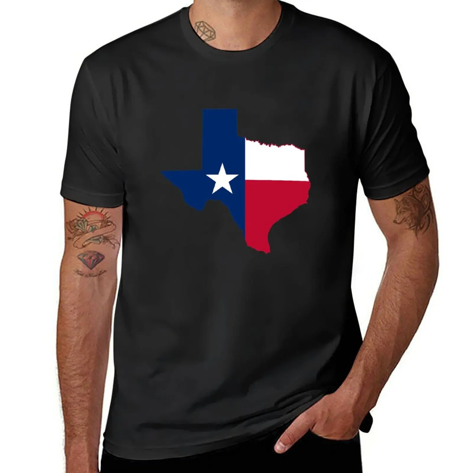 

New Texas Map Flag #2 T-Shirt Short t-shirt quick-drying t-shirt shirts graphic tees mens graphic t-shirts anime