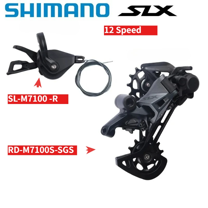 SHIMANO SLX SL-M7100 Right RD-M7100 SGS 12 Speed Shifter Rear Derailleur Original For Mountain Bikes Riding Parts
