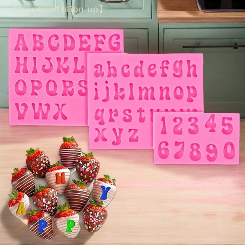 

3D Letter Number Silicone Fondant Molds Chocolate Cake Molds Cake Decorating DIY Tools Jelly Cookies Baking Printing Mould