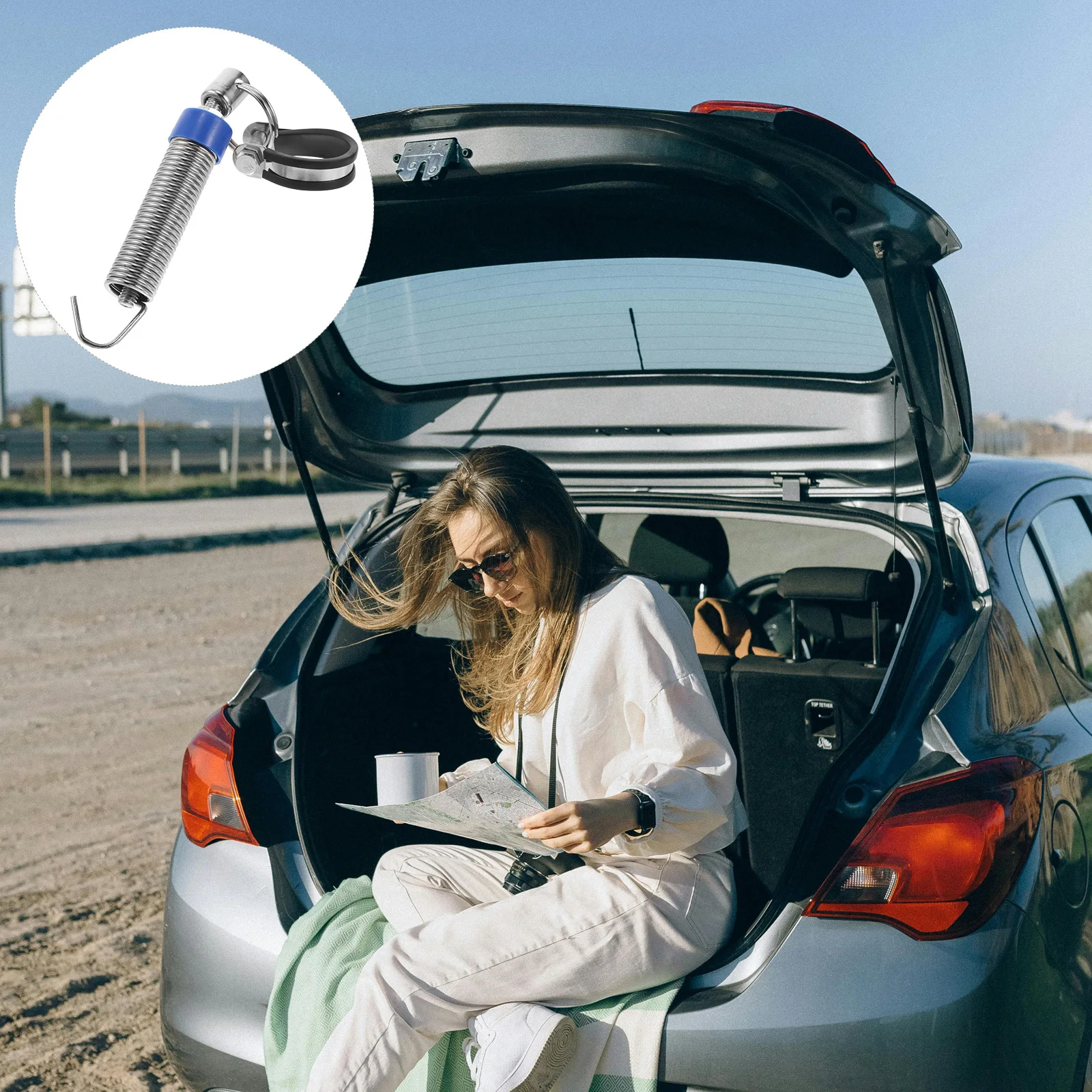 

Automatic Trunk Lid Opener Universal Car Boot Lifter with Adjustable Steel Spring Heavy Duty Mechanism for All