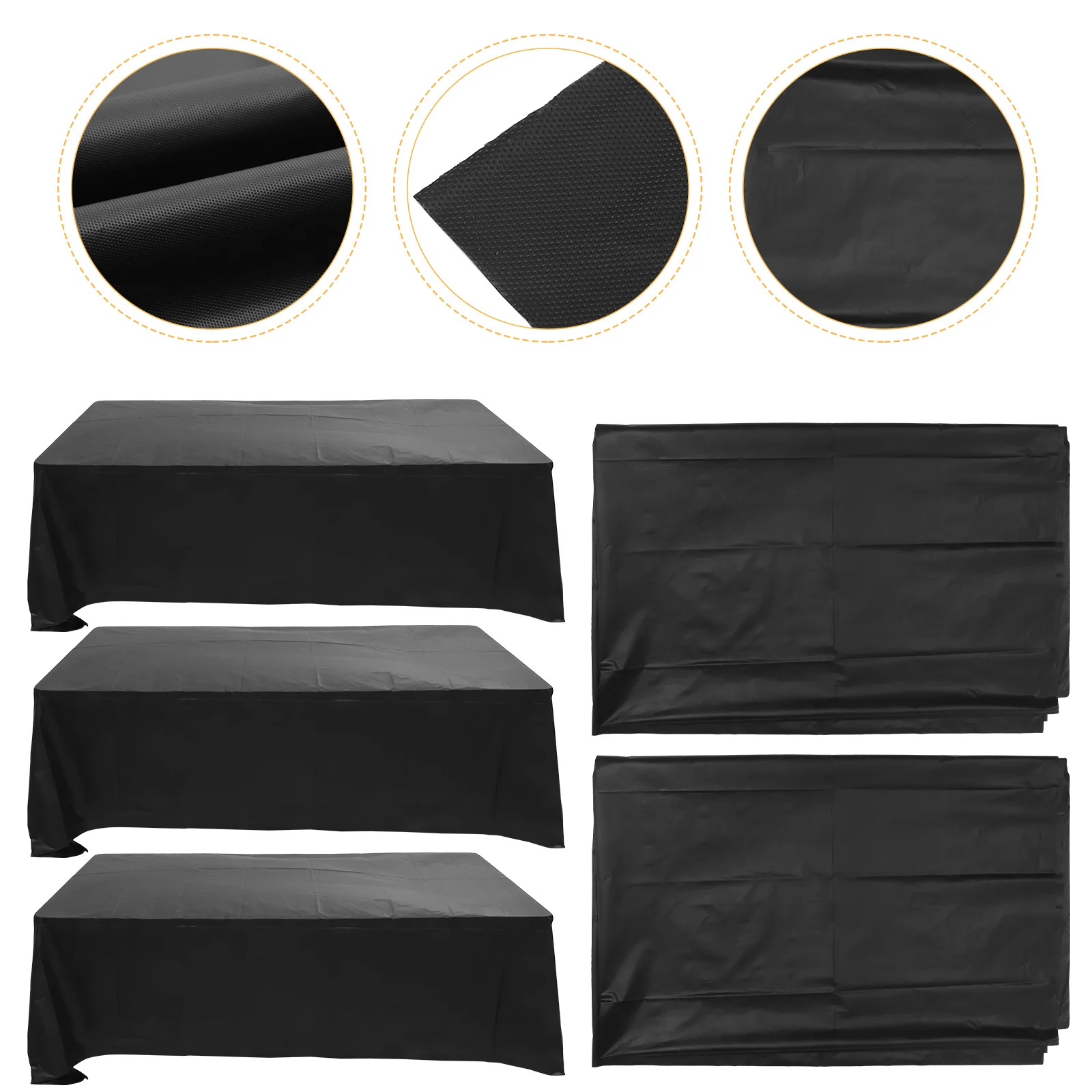 

5Pcs Rectangle Tablecloth Disposable Oil Proof Party Table Cover Decorative Birthday Supplies Rectangle Table Cover