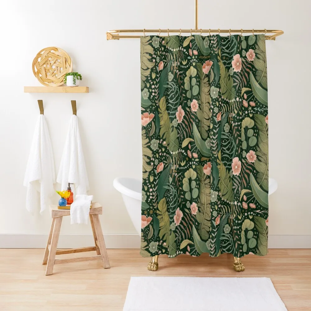 

Deep Jungle Shower Curtain Shower For Bathroom Waterproof Shower And Anti-Mold Waterproof Fabric For The Bathroom Curtain