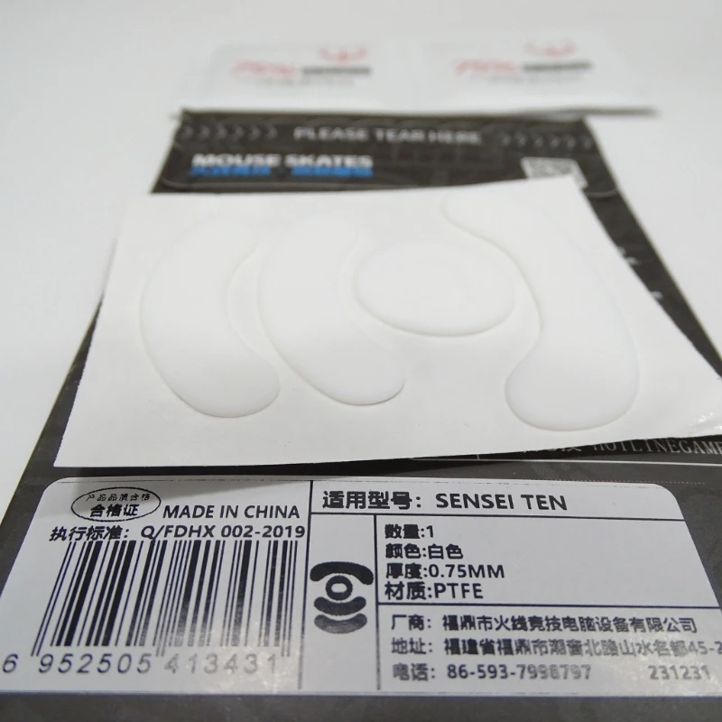 1 Bộ HotlineGames Băng Chuột Chân Dán Miếng Lót Chuột Giày Trượt Gildes Cho Sensei Mười Chuột Lướt Cạnh Cong D0UA