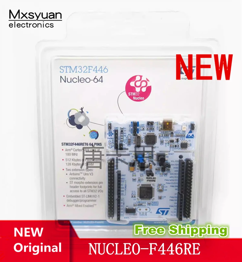 1PCS~2PCS/LOT NUCLEO-F446RE NUCLEO-64 STM32F446 Development board learning board