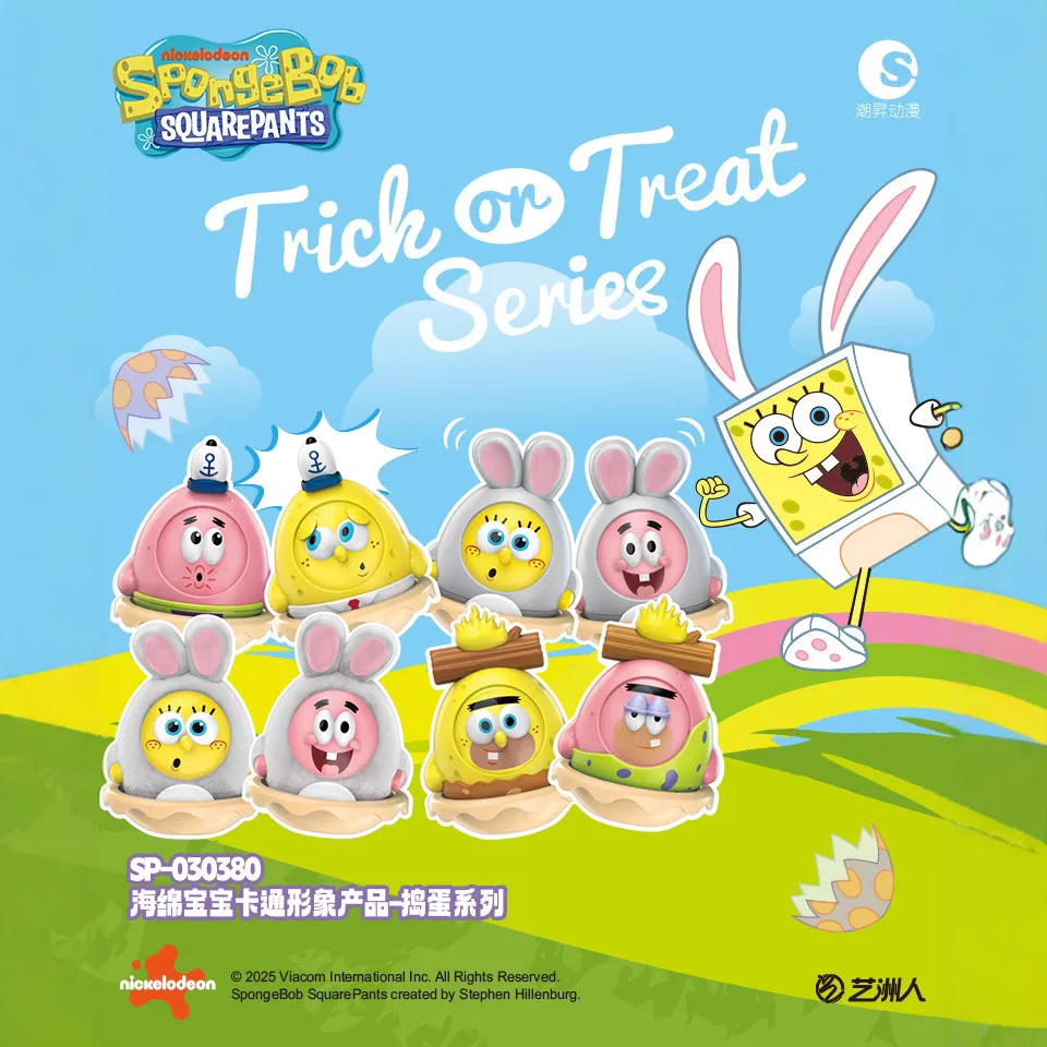 6 قطعة/المجموعة الأصلي صندوق أعمى سبونجبوب سكوير السراويل شخصيات كرتونية نموذج الشكل مفاجأة لعبة باتريك ستار الأطفال هدية