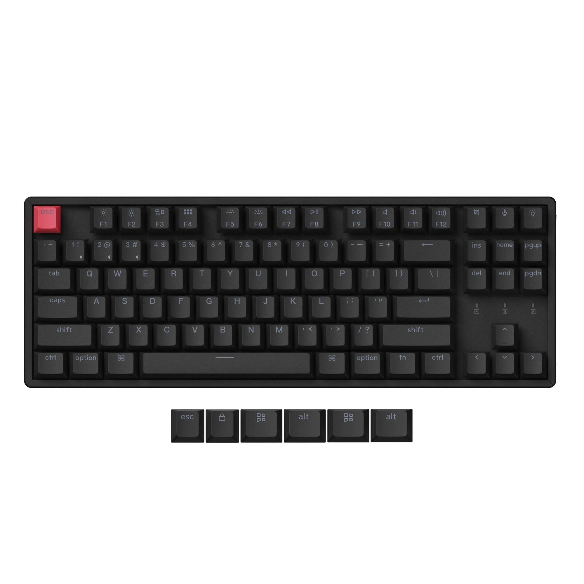 Keychron K8 V2 QMK Wireless Custom Mechanical Keyboard RGB Backlight Double-Shot PBT Keycap