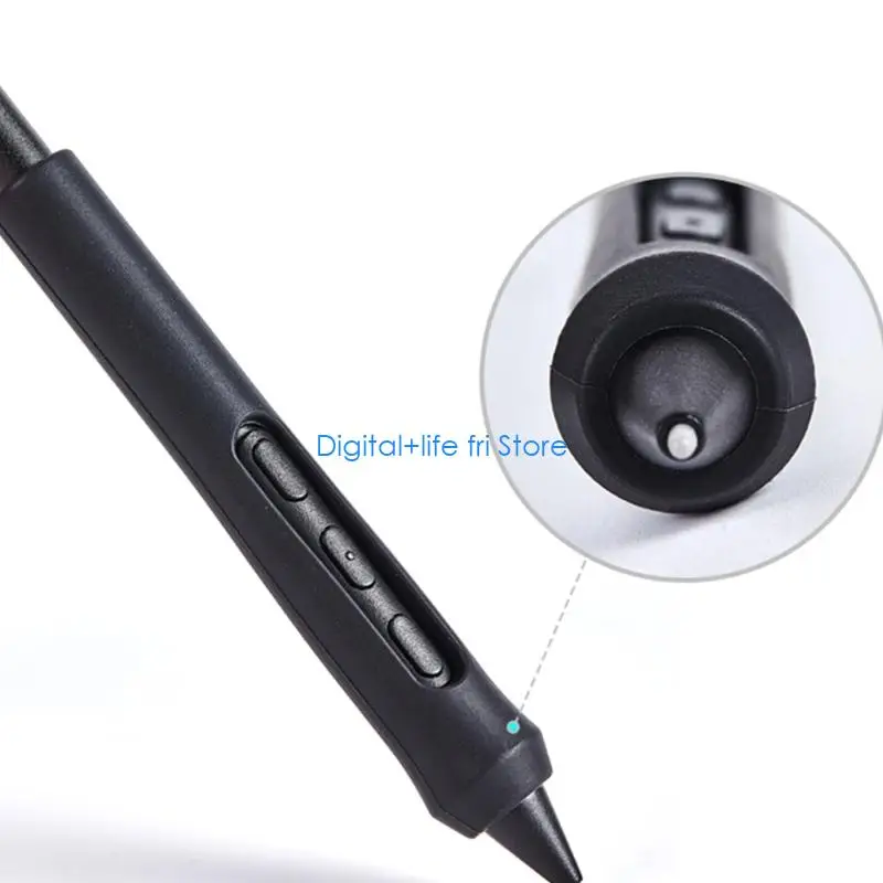 E06D 2PCS Silicone Protective Sleeves for Digital Pen Models PTK470 PTK670 PTK870