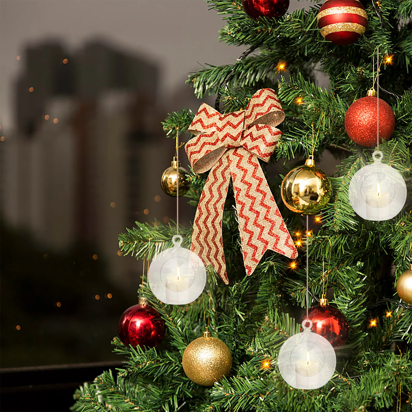 

8Pcs Plastic Fillable Clear Christmas Ornament Balls DIY Shells for Holiday Party Crafts Home Decor Gifts Supplies