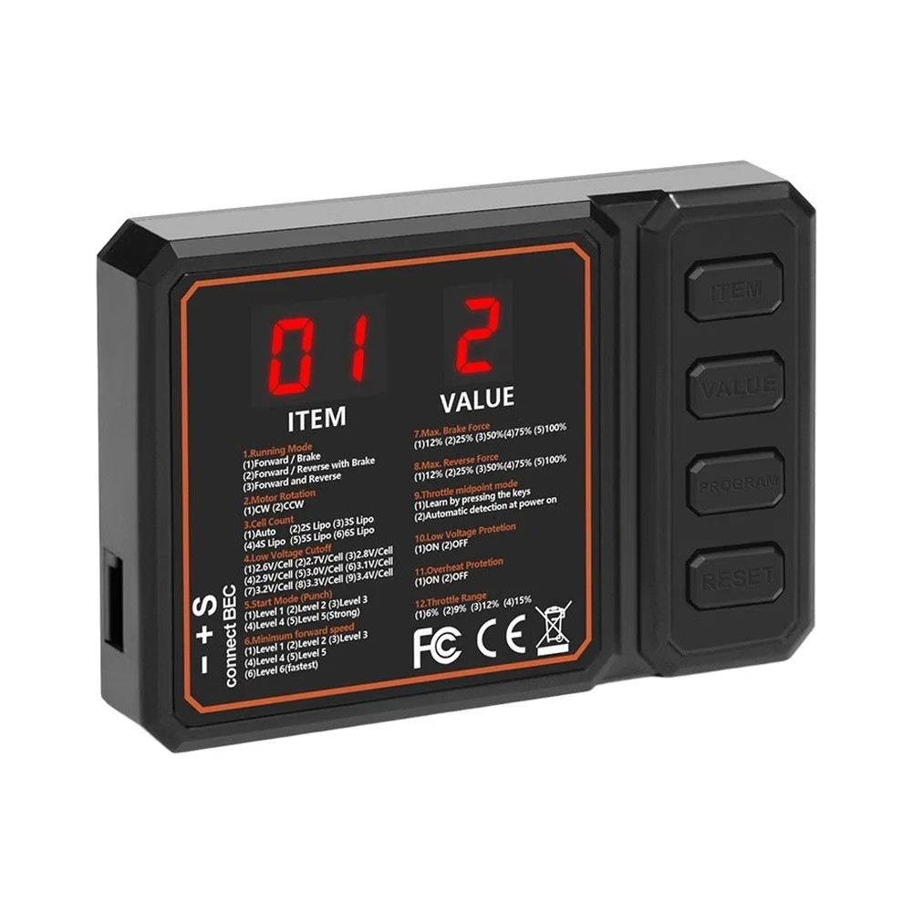 1pc Brushless Motor Programming Card Fine-tuned Control For ESCs 5th-gen Brushless Motor Control Card For RC Vehicle