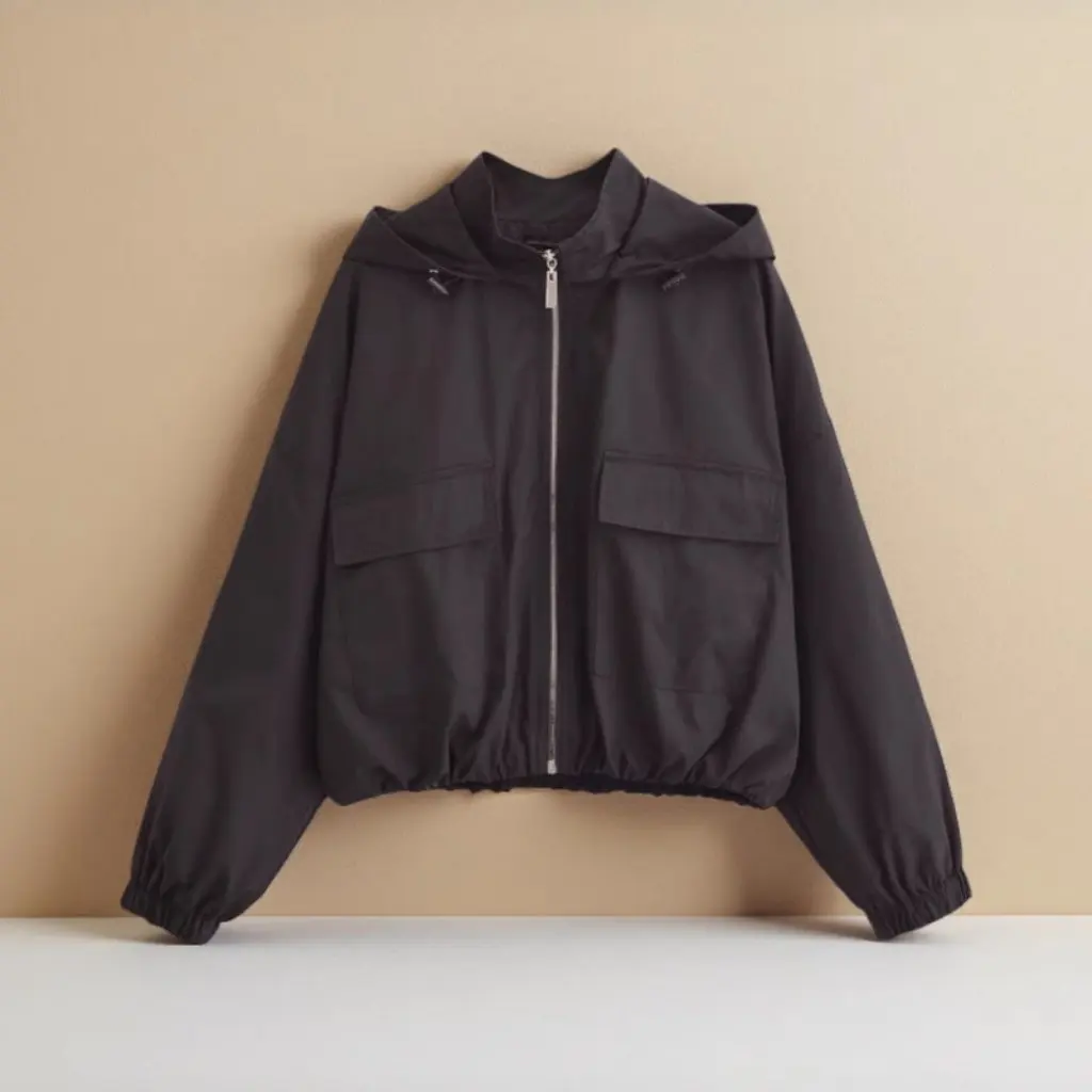 

Новая женская повседневная куртка с капюшоном, модный топ в европейском и американском стиле, оптовая продажа одежды