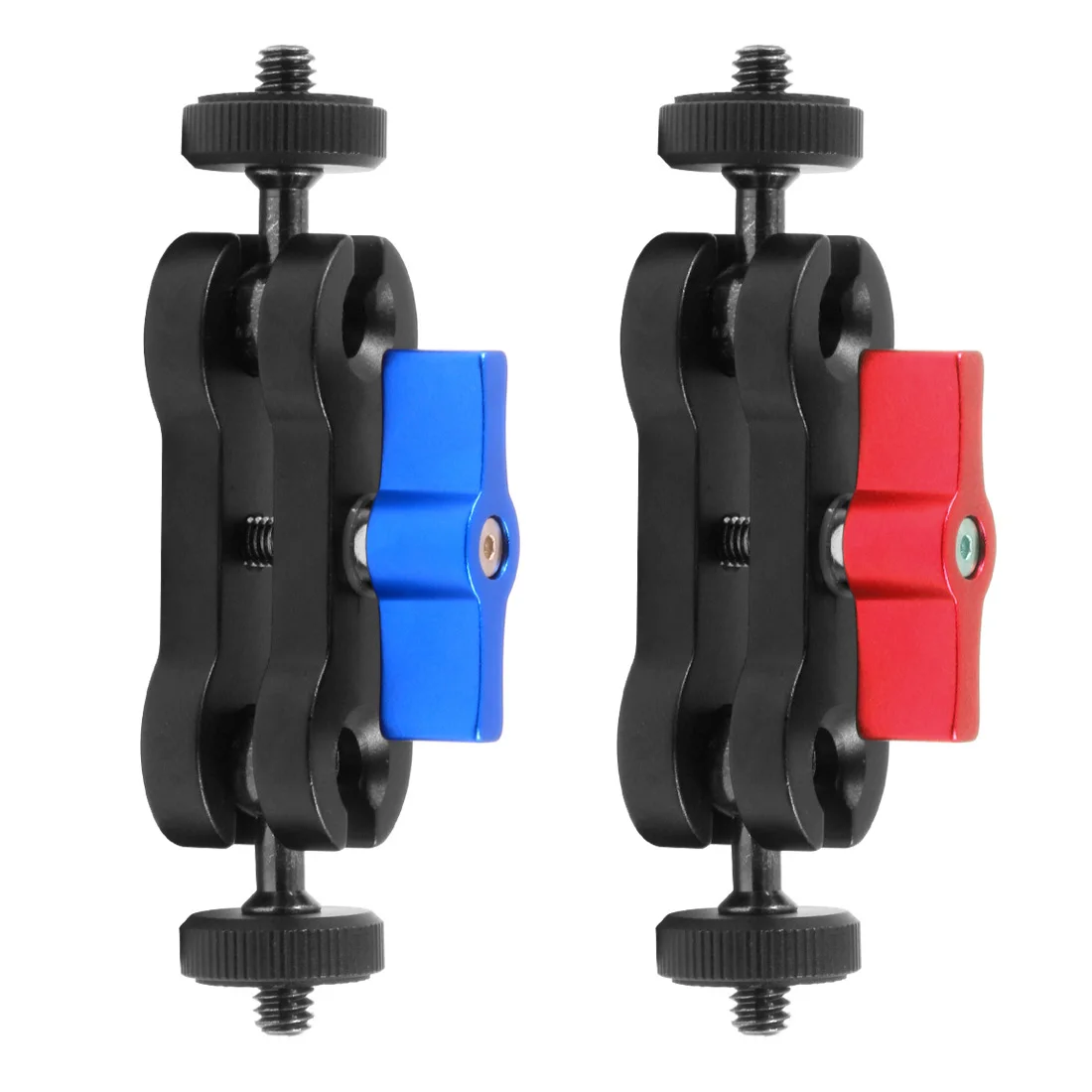 Mini Ballhead Mount Arm with 1/4 Screw for Gopro Hero for DJI OSMO 360 Monitor Mount DSLR Camera Tripod Dual Ball Head Adapter
