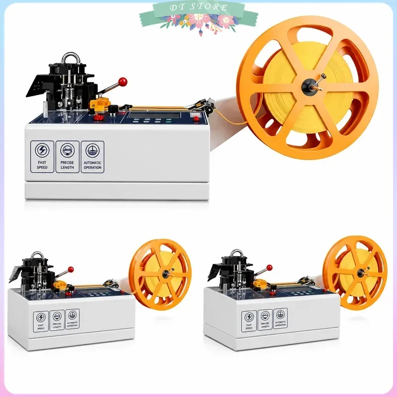 988T Automatic Hot Cold Cloth Belt Cutting Machine Non Woven Ear Tape Webbing Elastic Band Cutter Safety Goggles Strap