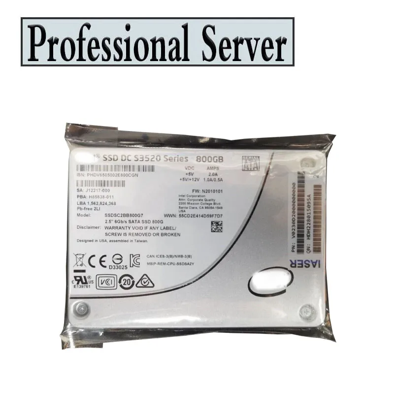 for Intel SSD DC S3520 800GB 2.5